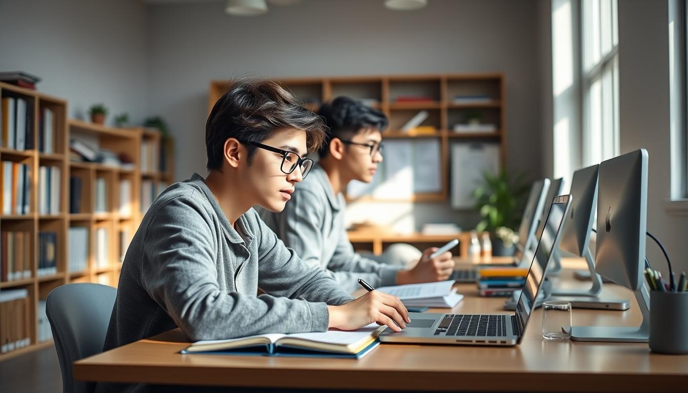 Organized study environment supporting productive learning
